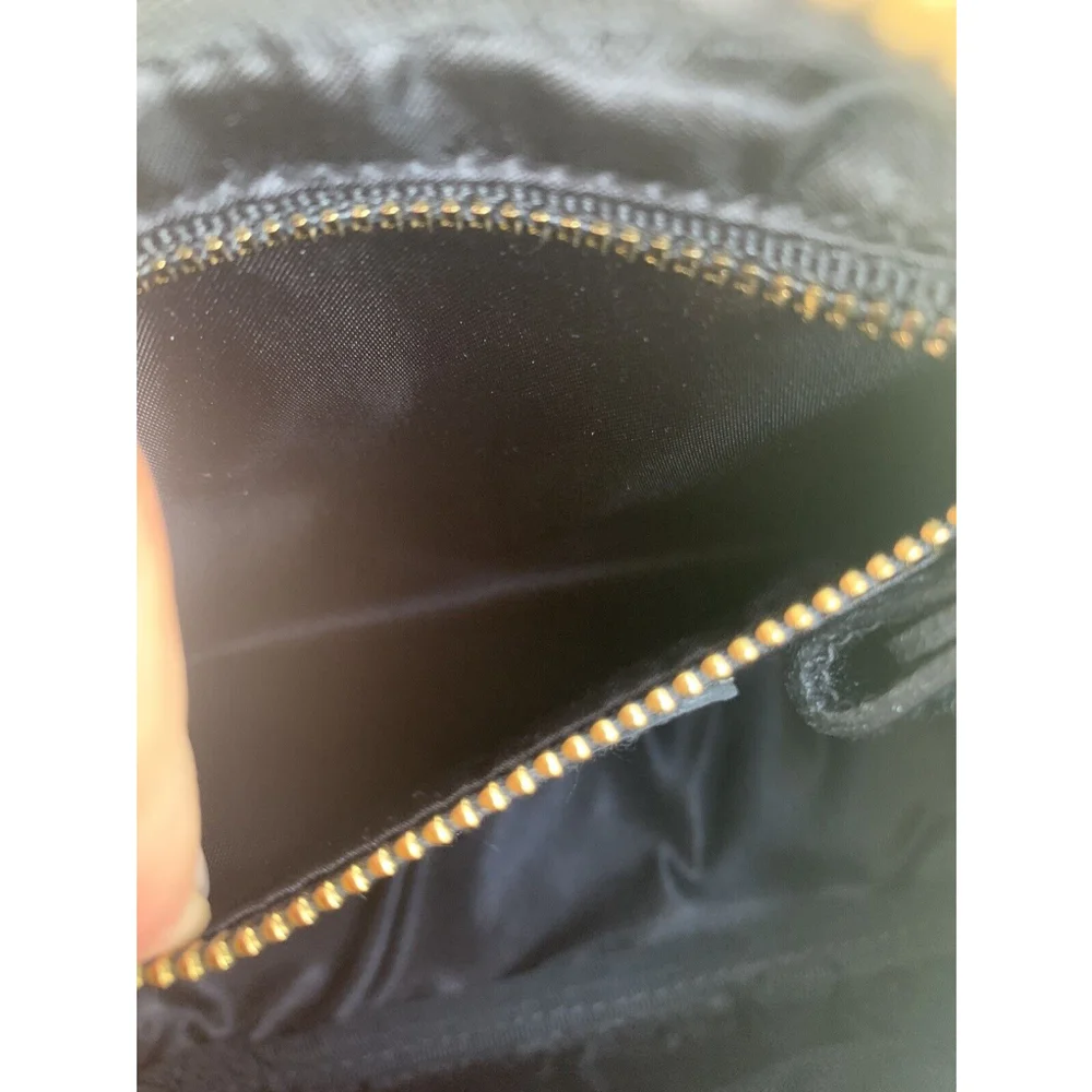 Immaculate Vintage Wathne Peacock Silk And Leather Bag - Picture 7 of 10